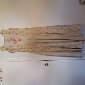 Petals Indian Embroidered Dress Wedding Formal NWT....size Large